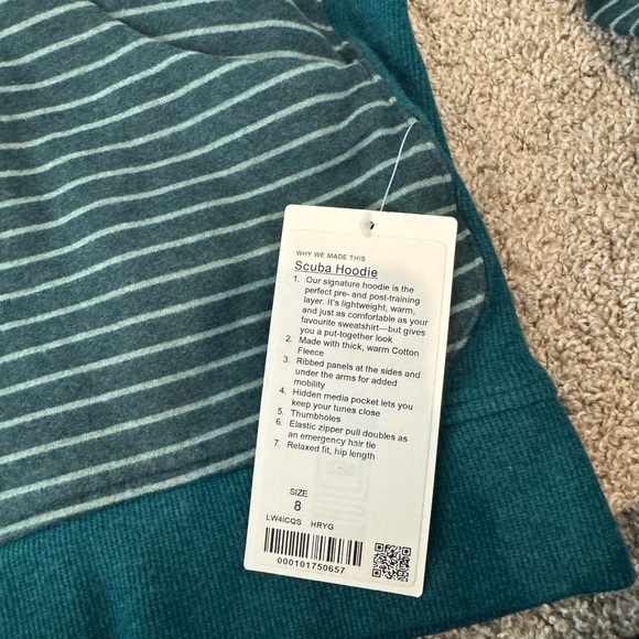 Lululemon scuba hoodie 8. NWT. - Picture 3 of 5